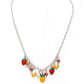 Tropical Fruit Charm Necklace,  this juicy bounty is the Fruits Multi Charm Necklace, a super colorful piece of fun representing way more than your five a day!  Collection: Fruit (Banana, Strawberry, Pineapple)  • Color : Gold, Silver • Necklace Size : 19" + 3" L • Decor Size : 0.8" L