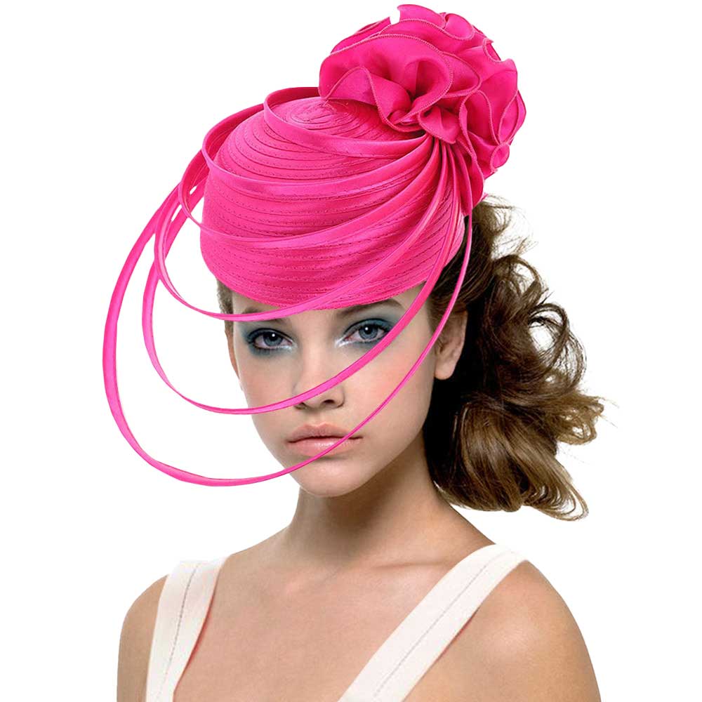 Fuchsia Fabric Pointed Elastic String Dressy Hat, is an elegant and high fashion accessory for your modern couture. Unique and elegant hats, family, friends, and guests are guaranteed to be astonished by this elastic string dressy hat. The fascinator hat with exquisite workmanship is soft, lightweight, skin-friendly, and very comfortable to wear. The trendy and stunning style adds a touch of ethereal fairytale sparkle to your, which makes you more charming in the crowd. 