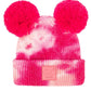 Fuchsia Pink C.C Tie Dye Baby Beanie C.C Rubber Patch Double Yarn Pom, before taking your baby  running out the door into the cool air, you’ll want to reach for this toasty beanie to keep your baby incredibly warm. Accessorize the fun way with this faux fur pom pom hat, it's the autumnal touch you need to finish your outfit in style. Awesome winter gift accessory! Perfect Gift Birthday, Christmas, Stocking Stuffer, Secret Santa, Holiday, Anniversary, Valentine's Day, Loved One.