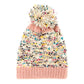 Multi Color Sprinkles Pom Pom Beanie Hat Winter Hat Pom Pom Hat, reach for this classic toasty hat to keep you incredibly warm in the chilly winter weather, the wintry touch finish to your outfit. Perfect Gift Birthday, Christmas, Holiday, Anniversary, Stocking Stuffer, Secret Santa, Valentine's Day, Loved One, BFF