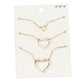 Gold 3PCS - Metal Heart Pendant Necklaces, Get ready with these Pendant Necklace, put on a pop of color to complete your ensemble. Perfect for adding just the right amount of shimmer & shine and a touch of class to special events. Perfect Birthday Gift, Anniversary Gift, Mother's Day Gift, Valentine's Day Gift.