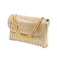 Gold Bling Flap Bag Shoulder Crossbody Evening Bag, is the perfect choice to carry on the special occasion with your handy stuff. It is lightweight and easy to carry throughout the whole day. You'll look stunning and the ultimate fashionista while carrying this trendy Crossbody Evening Bag. The flap cover makes it secure. This stunning Crossbody bag is perfect for weddings, parties, evenings, cocktail parties, wedding showers, receptions, proms, etc.