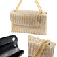 Gold Bling Flap Bag Shoulder Crossbody Evening Bag, is the perfect choice to carry on the special occasion with your handy stuff. It is lightweight and easy to carry throughout the whole day. You'll look stunning and the ultimate fashionista while carrying this trendy Crossbody Evening Bag. The flap cover makes it secure. This stunning Crossbody bag is perfect for weddings, parties, evenings, cocktail parties, wedding showers, receptions, proms, etc.