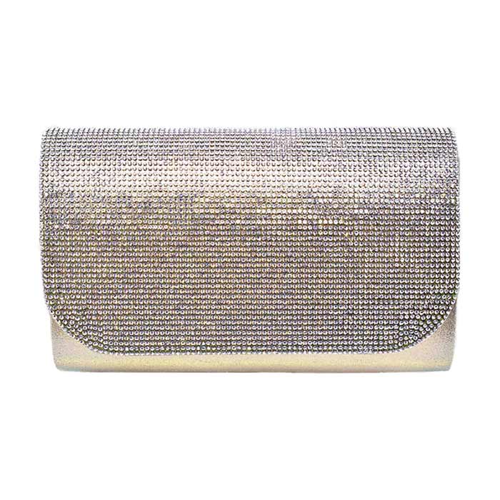 Gold Bling Rectangle Evening Clutch Crossbody Bag, look like the ultimate fashionista when carrying this small clutch bag, great for when you need something small to carry or drop in your bag. Perfect gifts for weddings, Prom, birthdays, Christmas, anniversaries, holidays, Mardi Gras, Valentine’s Day, or any occasion.