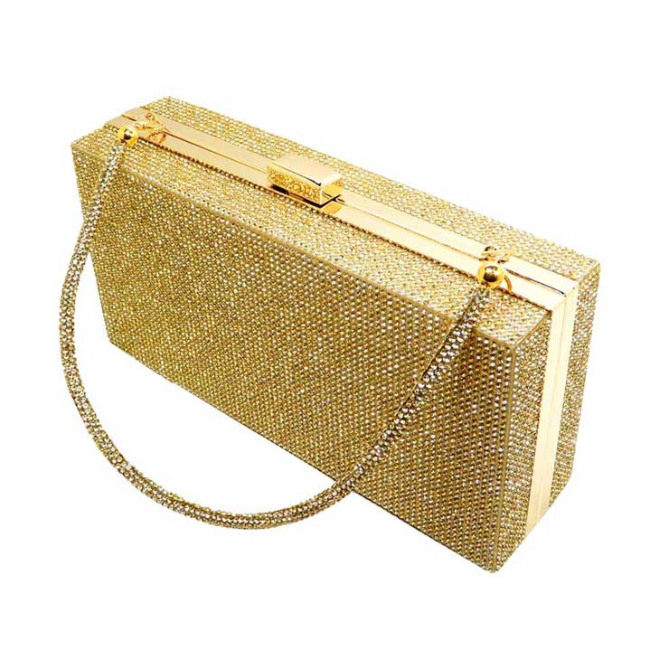 Gold Bling Rectangle Evening Tote Clutch Crossbody Bag, This high quality Tote Crossbody Bag is both unique and stylish. perfect for money, credit cards, keys or coins and many more things, light and gorgeous. perfectly lightweight to carry around all day. Look like the ultimate fashionista carrying this trendy Rectangle Evening Tote Crossbody Bag!