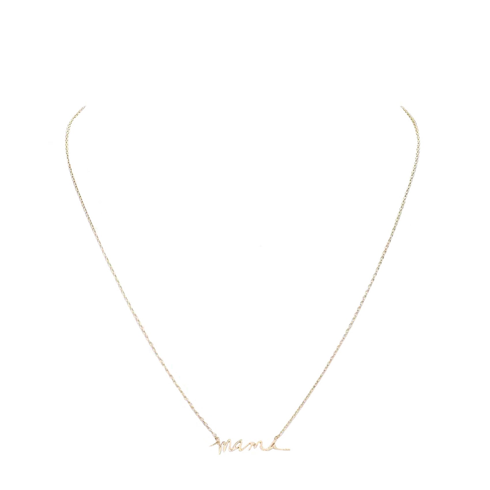 Gold Brass Metal MAMA Pendant Necklace, Get ready with these Necklace, put on a pop of color to complete your ensemble. Perfect for adding just the right amount of shimmer & shine and a touch of class to special events. This Mama Necklace is the ideal Mother's Day present for all the unique ladies in your life, as well as those who have been inspired by sports moms
