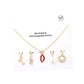 Gold Cocktail Rhinestone Embellished Lipstick Lips Heart Pearl Sunflower Interchangeable Pendant Necklace, Get ready with these Rhinestone Embellished Lipstick Lips Heart Pearl Sunflower Interchangeable Pendant Necklace, put on a pop of color to complete your ensemble. Perfect for adding just the right amount of shimmer & shine and a touch of class to special events. Perfect Birthday Gift, Anniversary Gift, Mother's Day Gift, Graduation Gift.