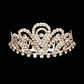 Gold Crystal Rhinestone Pave Princess Mini Tiara, this princess mini tiara is made of rhinestone that amps up your beauty with confidence on any special occasion. Easy wear, sturdy and non-breakable headgear makes it durable. The mini hair accessory is really beautiful, Pretty, and lightweight. It makes You More Eye-catching at events and wherever you go.
