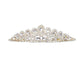 Gold Crystal Rhinestone Pave Teardrop Cluster Princess Tiara Perfect for adding just the right amount of shimmer & shine, will add a touch of class, beauty and style to your , special events, embellished glass crystal to keep your hair sparkling all day & all night long. Perfect Gift for every women.