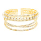Gold Crystal Round Rhinestone Pave Cuff Bracelet, these rhinestone bracelets can light up any outfit, and make you feel absolutely flawless everywhere and even at any special occasion. Fabulous fashion and crystal round style adds a pop of pretty color to your attire that brings compliments to you. Coordinate with any ensemble from business casual to everyday wear and even special occasion outfits. Add something special to your outfit at any special occasion! 