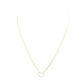 Gold Cubic Zirconia Heart Hoop Pendant Necklace. Beautifully crafted design adds a gorgeous glow to any outfit. Jewelry that fits your lifestyle! Perfect Birthday Gift, Anniversary Gift, Mother's Day Gift, Anniversary Gift, Graduation Gift, Prom Jewelry, Just Because Gift, Thank you Gift.