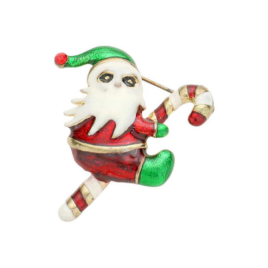 Gold Enamel Christmas Santa Claus Boot Pin Brooch, an awesome and attractively crafted design adds a gorgeous glow to any outfit this Christmas. Get into the Christmas spirit & make yourself more attractive this Christmas with this beautiful Santa Claus boot pin brooch. This Enamel-themed Enamel Brooch is awesome to show off your trendy choice. 