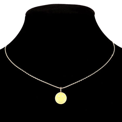 Gold Enamel Evil Eye Star Smile Flower Metal Heart Interchangeable Pendant Necklace, Get ready with these Flower Metal Heart Interchangeable Pendant Necklace, put on a pop of color to complete your ensemble. Perfect for adding just the right amount of shimmer & shine and a touch of class to special events. Perfect Birthday Gift, Anniversary Gift, Mother's Day Gift, Graduation Gift.