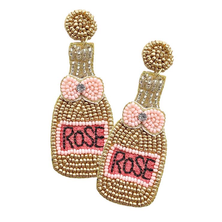 Gold Felt Back Seed Beaded Champagne Dangle Earrings, are beautifully crafted earrings that dangle on your earlobes with a perfect glow to make you stand out and show your unique and beautiful look everywhere. Put on a pop of color to complete your ensemble in a stylish way with these Champagne dangle earrings. Perfect for adding just the right amount of shimmer & shine and a touch of ideal class to any occasion.