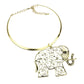 Gold Filigree Elephant Pendant Necklace, Get ready with these Pendant Necklace, put on a pop of color to complete your ensemble. Perfect for adding just the right amount of shimmer & shine and a touch of class to special events. Perfect Birthday Gift, Anniversary Gift, Mother's Day Gift, Graduation Gift.