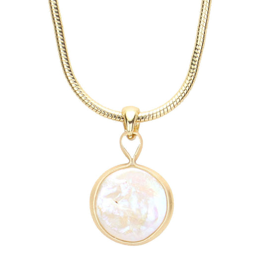 Gold Freshwater Pearl Pendant Necklace, Wear together or separate according to your event, versatile enough for wearing straight through the week, perfectly lightweight for all-day wear, coordinate with any ensemble from business casual to everyday wear, the perfect addition to every outfit.