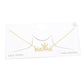 Gold Dipped CZ Crown MAMA Message Pendant Necklace, Make your Mom feel special with this gorgeous Dipped Crown Pendant Necklace gift! Her heart will swell with joy! This piece is versatile and goes with practically anything! This Crown MAMA Pendant Necklace is perfect Mother's Day gift for all the special women in your life, be it mother, wife, sister or daughter.