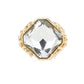 Gold Metal Twig Detailed Stone Stretch Ring. Polish your elegance with the sparkling band. If you prefer timeless glamour, this cut is meant for you. Perfect Birthday Gift, Anniversary Gift, Mother's Day Gift, Anniversary Gift, Graduation Gift, Prom Jewelry, Valentine's Day Gift, Thank you Gift.