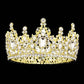 Gold Multi Stone Cluster Crown Tiara, This crown tiara is a classic royal tiara made from gorgeous stone accented is the epitome of elegance. Exquisite design with gorgeous color and brightness, makes you more eye-catching in the crowd and also it will make you more charming and pretty without fail