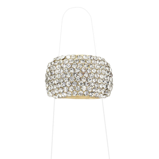 Gold Rhinestone Embellished Stretch Ring, This beautiful stretch ring is made to make you look stunning and stand out from the crowd on any special occasion. The added stretch band ensures a comfortable fit on any finger size. This rhinestone ring makes it look shine even better. It is sure to garner admiration with these awesome rings on special occasions. Perfect Birthday Gift, Anniversary Gift, Mother's Day Gift, Graduation Gift, Prom Jewelry, Just Because Gift, etc.