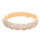 Gold Rhinestone Pave Marquise Evening Bracelet, put on a pop of color to complete your ensemble. Beautifully crafted design adds a gorgeous glow to any outfit. Perfect for adding just the right amount of shimmer & shine. Perfect for Birthday Gift, Anniversary Gift, Mother's Day Gift, Graduation Gift.