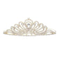 Gold Teardrop Centered Princess Tiara, this tiara features precious and an artistic design. Perfect for adding just the right amount of shimmer & shine, will add a touch of class, beauty and style to your special events. Suitable for Wedding, Engagement, Prom, Dinner Party, Birthday Party, Any Occasion You Want to Be More Charming.