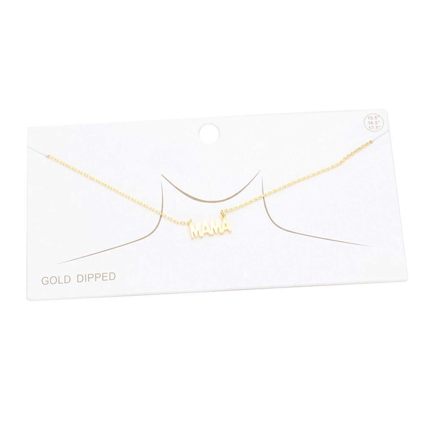 White Gold Dipped Metal MAMA Message Pendant Necklace. Get ready with these Necklace, put on a pop of color to complete your ensemble. This necklace makes your mom feel special ! Perfect for adding just the right amount of shimmer & shine and a touch of class to special events. This MAMA's necklace is perfect Mother's Day gift for all the special women in your life, be it mother, wife, sister or daughter.