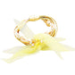 Gold Yellow Multi Strand Cord Beaded Mesh Flower Magnetic Bracelet Make a statement with these message bracelets, very easy to put on, take off and so comfortable for daily wear. Pair these with tee and jeans and you are good to go. It will be your new favorite go-to accessory. Perfect Birthday gift, friendship day, Mother's Day, Graduation Gift.