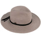 Gray C.C Straw Panama Hat. Show your trendy side with this Straw Panama Sun hat. Have fun and look Stylish. Great for covering up when you are having a bad hair day, keep you incredibly relax as a great hat can keep you cool and comfortable even when the sun is high in the sky. perfect for protecting you from the rain, wind, snow, beach, pool, camping or any outdoor activities.