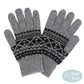 Gray Knit Aztec Smart Gloves, ensure you keep warm and toasty in a fashionable way in winter and on cold days. Perfect to complete your trendy outfit. It's perfect to use your electronic devices and touchscreens with ease while keeping your fingers covered, and swiping away! A pair of these gloves are a cool gift this winter for your family, friends, anyone you love, and even yourself. Enjoy the winter in a cool way!