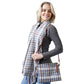Gray Plaid Check Crossbody Clutch Bag, amps up your confidence and strength. These trendy and colorful bags come with adjustable and detachable hand straps to enhance your comfortability. It's lightweight and easy to carry. It looks like the ultimate fashionista when carrying this small Clutch bag. Perfect gift for birthdays, holidays, Christmas, New year, etc.
