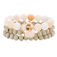Gray Semi Precious Wood Beaded Layered Bracelets. Beautifully crafted design adds a gorgeous glow to any outfit. Jewelry that fits your lifestyle! Perfect Birthday Gift, Anniversary Gift, Mother's Day Gift, Anniversary Gift, Graduation Gift, Prom Jewelry, Just Because Gift, Thank you Gift.