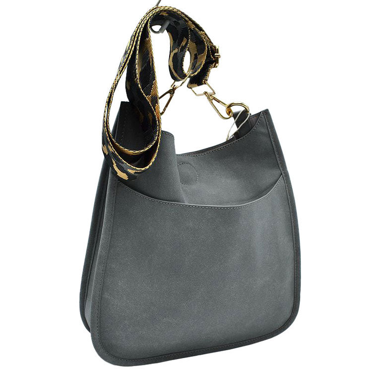 Gray Suede Leather Messenger Crossbody Shoulder Bag With Guitar, This crossbody bag is versatile, functional, and beautiful featuring interchangeable fun leopard straps. Sturdy and durable material. This stunning bag features a spacious interior for all your must-have essentials items on the go. You can use it as a everyday bag, school bag, Notebook bag, messenger bag or can be taken anywhere.