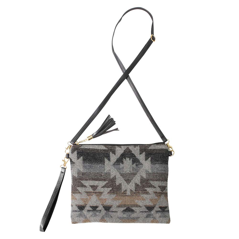 Gray Western Print Crossbody Clutch Bag, looks like the ultimate fashionista carrying this trendy western print bag! Comes with attachable and detachable straps, easy to carry especially when you need hands-free and lightweight to run errands or a night out in the town. A nice Gift for Birthday, Holiday, Christmas, New Years, etc. Stay comfortable and trendy!