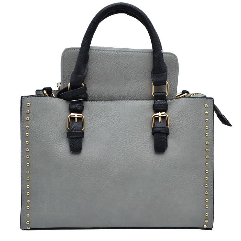 Gray Womens Stylist 3 IN 1 Faux Leather Tote Hand Bag, This tote features a top Zipper closure and has one big main compartment. That is specious enough to hold all your essentials. Every outfit needs to be planned with this adorable handbag. This tote Bags for women are perfect for any occasion - whether you are heading to work, on a weekend getaway, going to a party, or traveling, they are your perfect daily companion to over your hand & make great gifts too.