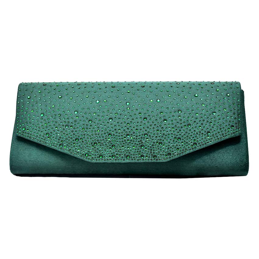 Green Bling Solid Rectangle Evening Clutch Crossbody Bag, look like the ultimate fashionista when carrying this small clutch bag, great for when you need something small to carry or drop in your bag. Perfect gifts for weddings, birthdays, Mother’s Day, anniversaries, holidays, Mardi Gras, Valentine’s Day, or any occasion.