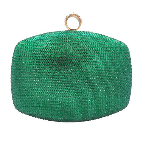 Green Clasp Closure Shimmery Evening Clutch Bag, This high quality evening clutch is both unique and stylish. perfect for money, credit cards, keys or coins, comes with a wristlet for easy carrying, light and simple. Look like the ultimate fashionista carrying this trendy Shimmery Evening Clutch Bag!