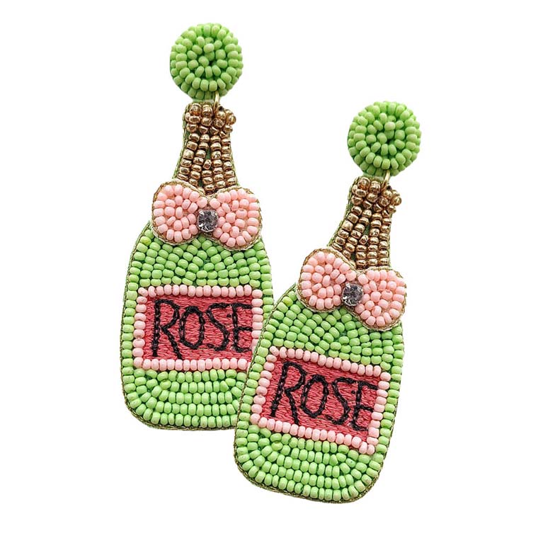 Green Felt Back Seed Beaded Champagne Dangle Earrings, are beautifully crafted earrings that dangle on your earlobes with a perfect glow to make you stand out and show your unique and beautiful look everywhere. Put on a pop of color to complete your ensemble in a stylish way with these Champagne dangle earrings. Perfect for adding just the right amount of shimmer & shine and a touch of ideal class to any occasion.