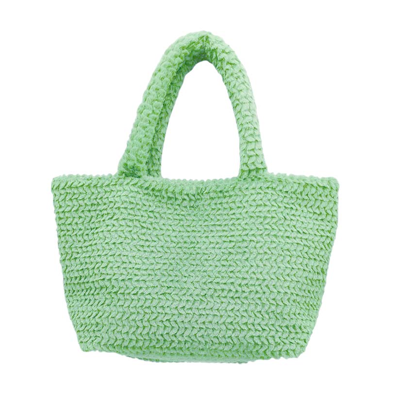 Green Fuzzy Fur Tote Bag, is a cute and beautiful mini tote bag that enriches your accessory collection and amps up your outlook with beautiful color variations. It perfectly goes with any outfit in any style. Easy to carry and keep your handy items safe and secure. Nice color variation gives you the opportunity to match the tote up with any ensemble, any time, and anywhere. An excellent gift for your near and dear ones. Have a cute look with this fuzzy fur tote!
