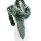 Green Long Faux Furry Layover Scarf, accent your look with this soft, highly versatile layover scarf. It gives a lot of options to dress up your attire. It goes well with everything from jeans and a tee to work trousers and a sweater.  Soft, comfy, trendy, and beautiful that can keep you perfectly warm and gorgeous at the same time. A great wardrobe staple.