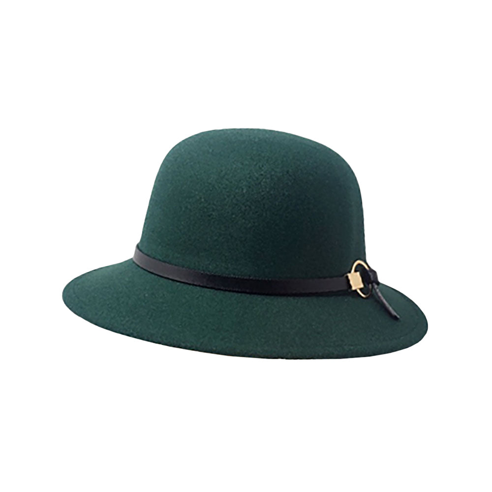 Green Lovely Open Circle Faux Leather Trim Felt Winter Hat, is perfectly designed with an open circle pattern that you can wear with any ensemble to complete your outfit in perfect style this winter. Specially made for this winter that is made of premium material, and is super durable, breathable, and lightweight. Comfortable, and ideal for travelers who are spending time in outdoors. Easy to match different clothes, Such as T-shirts, jeans, trousers, skirts, and any fashion casual outfits.
