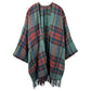 Green Plaid Check Patterned Poncho, ensure your upper body stays perfectly toasty when the temperatures drop, timelessly beautiful, gently nestles around the neck and feels exceptionally comfortable to wear this multi color checker poncho. A fashionable eye catcher, will quickly become one of your favorite accessories, warm and goes with all your winter outfits.