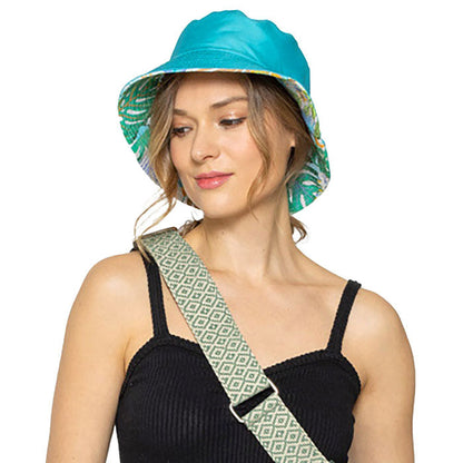 Green Tropical Leaf  Printed Reversible Bucket Hat, whether you’re basking under the summer sun at the beach, lounging by the pool, or kicking back with friends at the lake, a great hat can keep you cool and comfortable even when the sun is high in the sky. Large, comfortable, and perfect for keeping the sun off of your face.