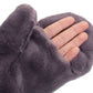 Grey CC Faux Fur Mittens With Shepherd Lining, are a smart, eye-catching, and attractive addition to your outfit. These trendy gloves keep you absolutely warm and toasty in the winter and cold weather outside. Accessorize the fun way with these gloves. It's the autumnal touch you need to finish your outfit in style. A pair of these gloves will be a nice gift for your family, friends, anyone you love, and even yourself.