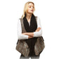 Grey Fall Winter Snake Skin Fur Lining Vest, the perfect accessory, luxurious, trendy, super soft chic capelet, keeps you warm and toasty. You can throw it on over so many pieces elevating any casual outfit! Perfect Gift for Wife, Mom, Birthday, Holiday, Christmas, Anniversary, Fun Night Out