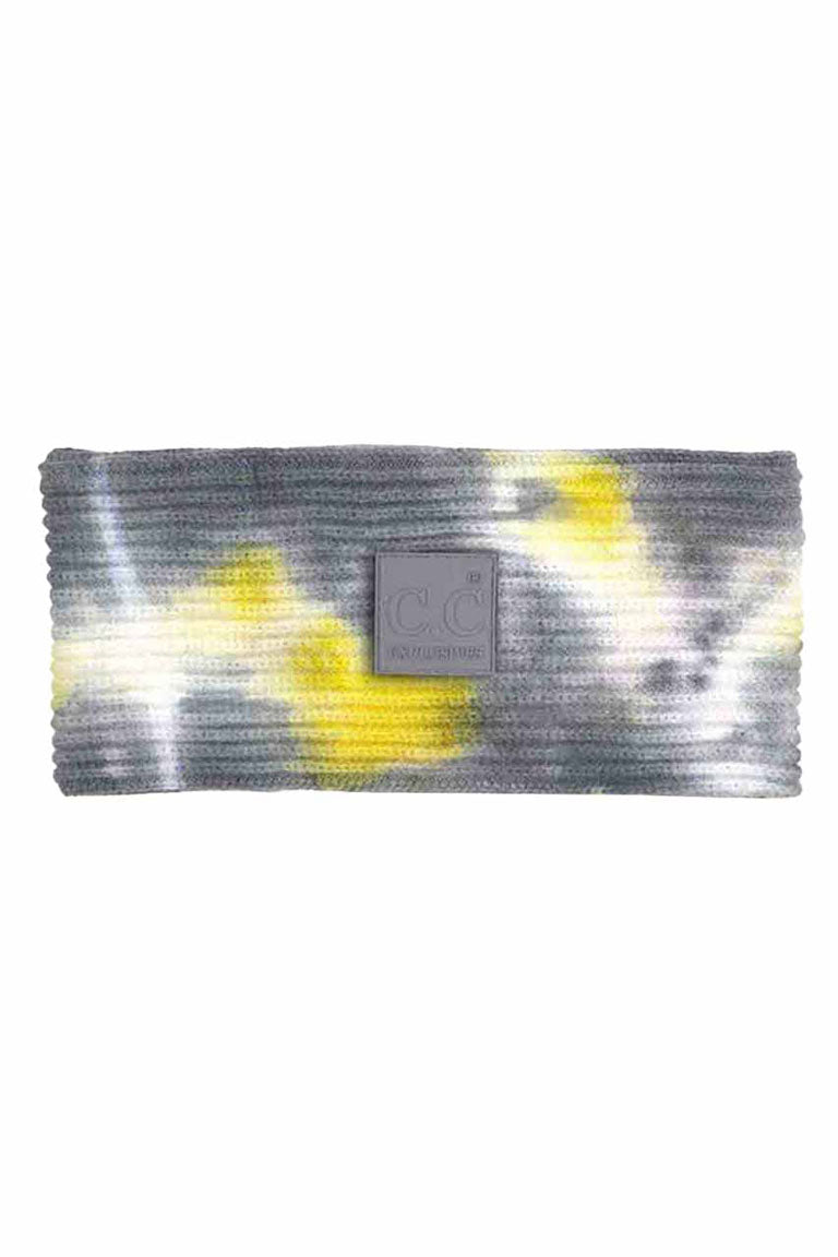 Grey Yellow C.C Tie Dye Headband With Rubber Patch, extract your glamour with an awesome look. Push back your hair with this rubber patch headband to show you up in a stylish way. Spice up any plain outfit and be ready to receive compliments. Be the ultimate trendsetter wearing this chic headband with all your stylish outfits! It's perfect for covering up a bad hair day! A beautiful gift for the persons you care about the most, even yourself! Stay stylish.