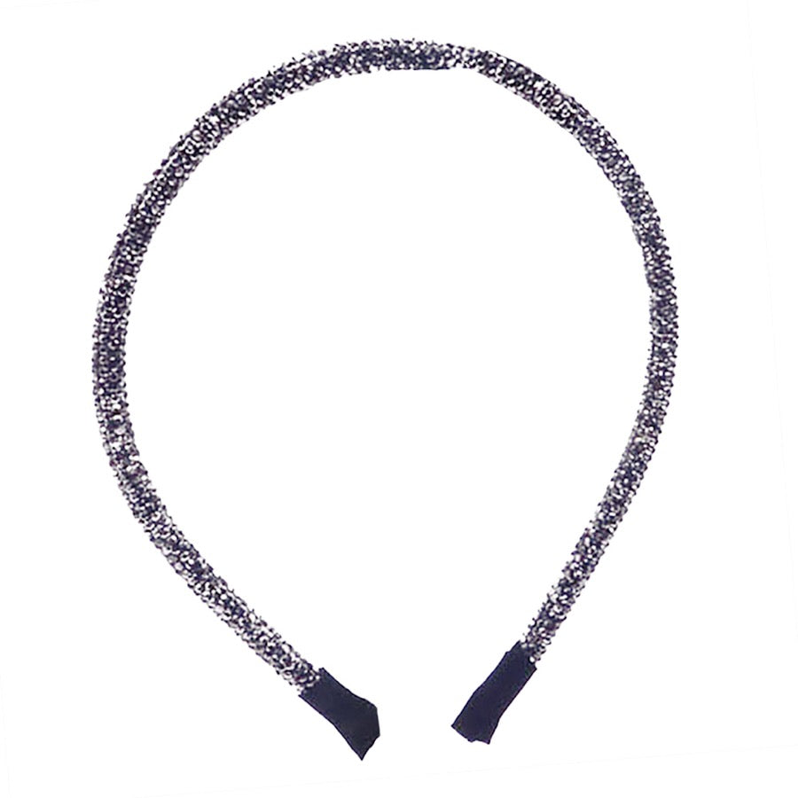 Hematite Bling Stone Accented Giltzy Bead Padded Crystal Shimmer Hair Headband, soft, shiny headband makes you feel extra glamorous. Push your hair back, add a pop of color and shine to any plain outfit, Goes well with all outfits! Receive compliments, be the ultimate trendsetter. Perfect Birthday Gift, Mother's Day, Easter 