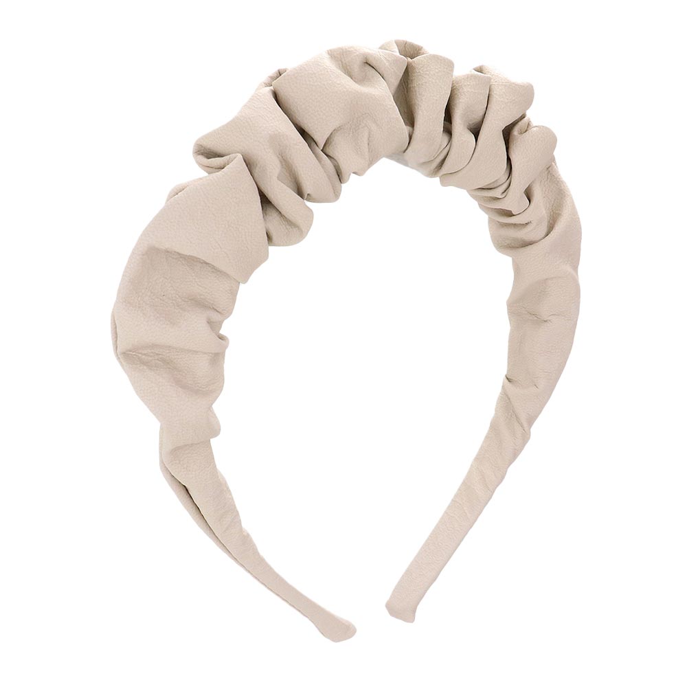 Ivory Beautiful Pleated Solid Headband, create a natural & beautiful look while perfectly matching your color with the easy-to-use pleated solid headband. Perfect for everyday wear, special occasions, outdoor festivals, and more. Awesome gift idea for your loved one or yourself.