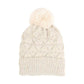 Ivory Pom Pom Multi Color Lurex Knit Beanie Hat, The winter hats for women is made of high-quality material, safe and harmless, soft, warm, breathable and comfortable to wear. Accessorize the fun way with this faux fur pom pom lurex beanie hat, the autumnal touch you need to finish your outfit in style. Awesome winter gift accessory! Perfect Gift Birthday, Christmas, Holiday, Anniversary, Valentine’s Day, Loved One.