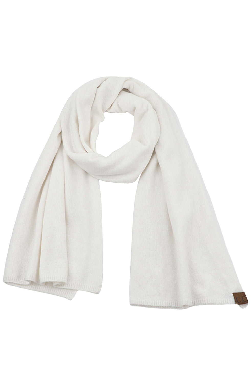 Ivory Soft Recycled Fine Yarn Cuff Scarf, Fashionable and stylish, Accent your look with this soft, highly versatile scarf. delicate, warm, on trend & fabulous, a luxe addition to any cold-weather ensemble. Great for daily wear in the cold winter to protect you against chill, This elegant quality scarf is a great addition to your collection of fashion accessories. Awesome winter gift accessory!